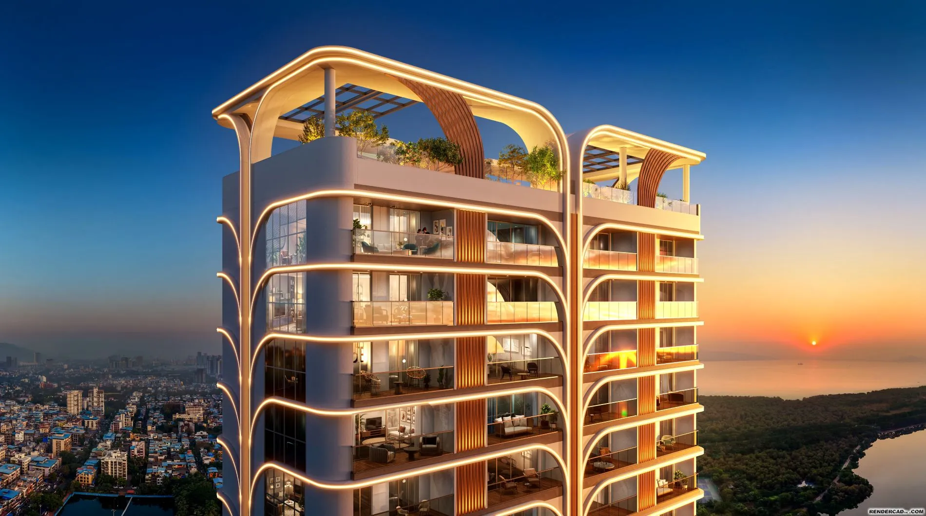 Elevation Top View – Sai Palm View Nerul